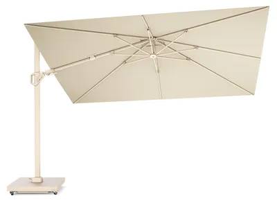 Produktbild von Sonnenschirm rechteckig Challenger T² Premium | doppelt kippbarㅤ2.6 x 3.5 Meter 4 Champagne | Sandstone