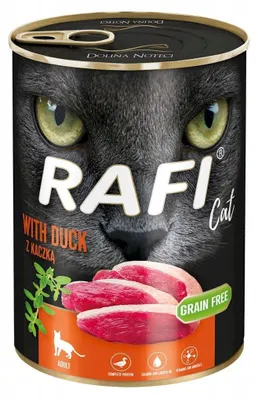 Zdjęcie produktu dla RAFI Cat z kaczką - karma dla kota 400g