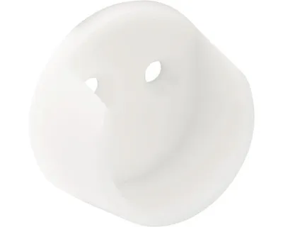Obrázek produktu pro Držák šatní tyče Ø 20mm, plast, bílý 2 ks