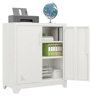Image de Armoire de classement verrouillable avec 2 étagères