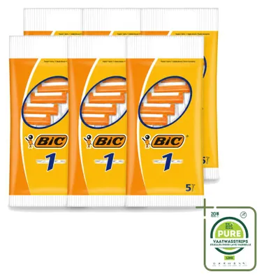 Immagine prodotto di 6 rasoi usa e getta BIC 1 con una singola lama - confezione grande - 6 pezzi