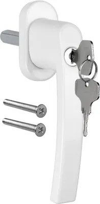 Produktbild von 8x Fenstergriff abschliessbar weiss Alu Fensterklinke Fenster Griff Kindersicherung Fensterschlösser