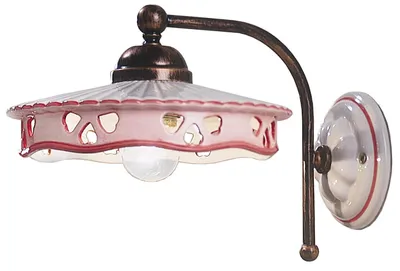 Immagine prodotto di CLASSIC ALESSANDRIA C538, Lampada a Parete Applique in Vetroceramica, Ferroluce