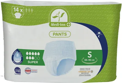 Produktbild von Medi-Inn Inkontinenz-Pants SUPER, diskreter Schutz & hohe Saugstärke, mit elastischem Bund, 1 x 14 Stück - Größe XL