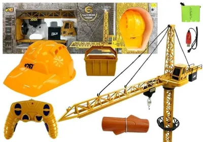 Obrázek produktu pro Stavební jeřáb na dálkové ovládání R/C. Výška 128 cm.