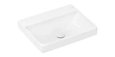Obrázek produktu pro Pultové umyvadlo s ručním oplachováním Xelu Q o otvor pro baterii bez přepadu 600x480mm bílé bílé