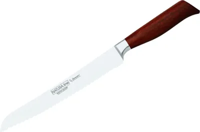 Produktbild von Burgvogel NATURA line Brotmesser mit Wellenschliff - Klinge: 22 cm, geschmiedet