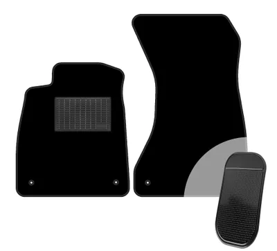 Imagen del producto de moto-MOLTICO Juego de 2 alfombrillas delanteras para coche - Alfombrillas de velour - Compatibles con Audi A5 F5A Sportback, modelo 2020