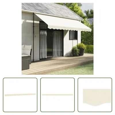 Produktbild von The Living Store Markisenvolant Creme Gestreift 4 m