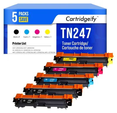 Toner kompatibel Brother TN-243/247 (5er-Pack) für DCP-L3550CDW u.v.m.