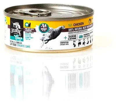 Zdjęcie produktu dla 3COTY Chicken Struvite care - mokra karma dla kotów - 80 g