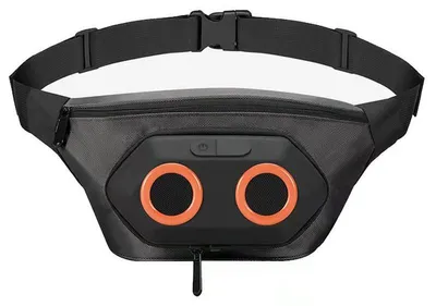 Produktbild von Bauchtasche mit Bluetooth Lautsprecher – 10 W tragbarer Speaker – Stereo Sound & starker Bass, IPX7 wasserdicht, Bluetooth 5.0 – für Sport, Laufen & Outdoor