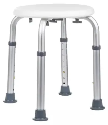 Produktbild von Duschhocker Orbisana rund Badhocker höhenverstellbar weiß