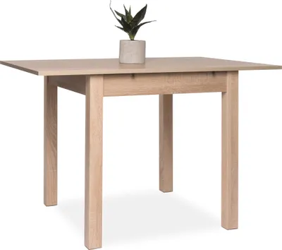 Produktbild von Intertrade Auszugstisch mit 1 Auszugsplatte (je 40 cm), ausziehbar auf 120, 160, 180, 200 cm, Sonoma Eiche Nachbildung, BxHxT: 80x76,5x80 cm; 2043