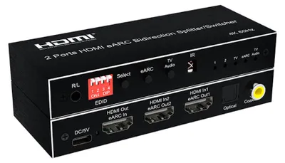 Productafbeelding van eARC HDMI audio-extractor met 2/4 poorten en 4K 60Hz ondersteuning