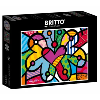 Produktbild von BLUEBIRD Puzzle Herz Schmetterling 2000 Teile