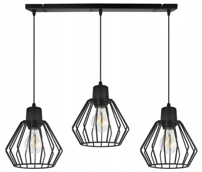 Produktbild von Draht Pendelleuchte LED – Hängelampe mit Draht Lampenschirm Moderne Deckenleuchte