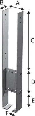Produktbild von SIMPSON Strong-Tie Stützenfuß CMR SST