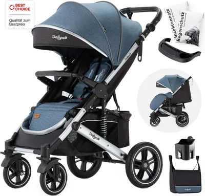 Image de Poussette Daliya® RAPIDY (bleu-argent)