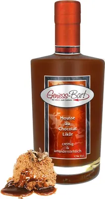 Produktbild von Mousse au Chocolat Likör 0,35 L Explosion von Kakao & Schokolade 17% Vol