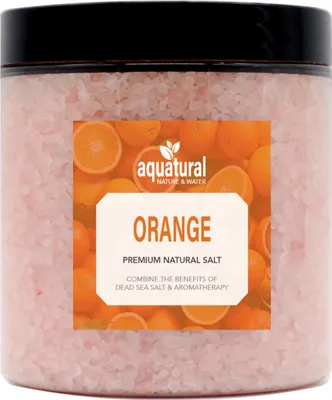 Produktbild von Aquatural Orange Badesalz - 350 g - Badekristalle