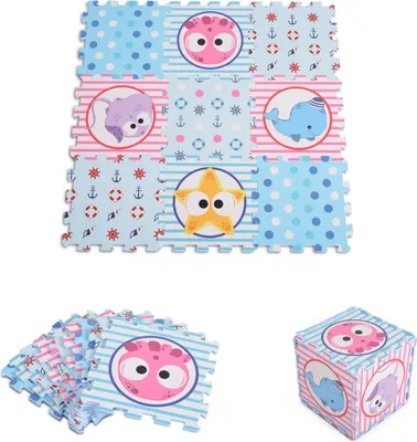 Produktbild von Cangaroo Zeewereld 9 Stück Schaumstoffpuzzlematte 3083