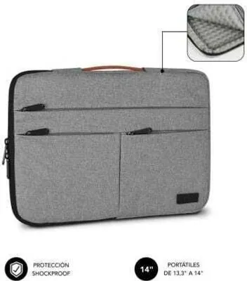 Immagine prodotto di Subblim Air Padding 360 Sleeve per notebook fino a 14" / Grigio chiaro