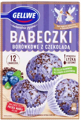 Obrázek produktu pro Gellwe Borůvkové muffiny s čokoládou 290 G