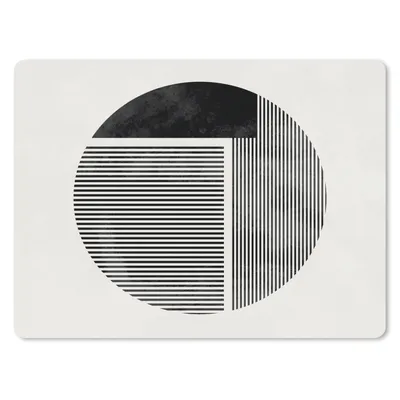 Produktbild von MuchoWow® Mauspad Mousepad Minimalismus - Kreis - Design 40x30 cm - Mousepads - Maus Mat - Pad - Mausunterlage - Anti Rutsch