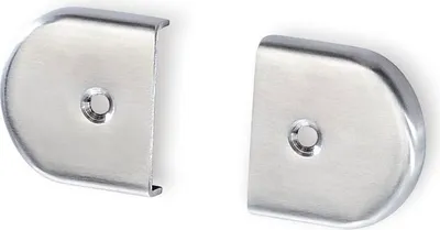 Image de Embout pour portemanteau Aton largeur 39 mm, hauteur 40 mm, inox brossé