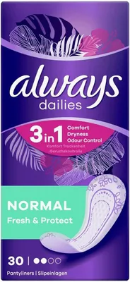 Produktbild von Always Dailies Normal Fresh & Protect 30 Stück – Slipeinlagen