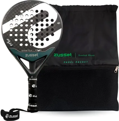 Produktbild von Padel Schläger SOLID PRO 12K Carbon, Rundform - Kontrolle & Power