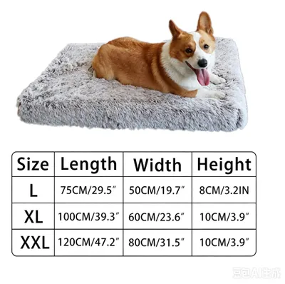 Produktbild von Orthopädisches Hundebett aus Visco-Schaum, 75x50x10 cm, waschbar, für Hunde