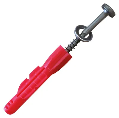 Produktbild von Edelstahl Montageschraube inkl. Dübel, ø 6 x 80 mm - 50 Stück
