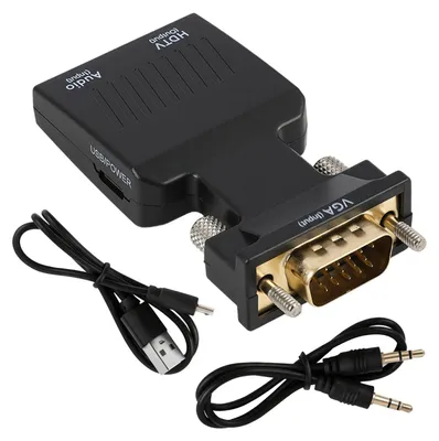 Productafbeelding van VGA naar HDMI-adapter voor audio-overdracht, 1080p converter