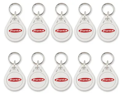 Produktbild von Fronius RFID-Schlüsselanhänger für Zugangsberechtigung, Packung mit 10 Stk.