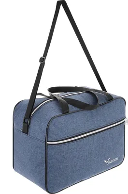 Produktbild von Handgepäck Reisetasche 40x20x25 cm ideal geeignet als kleines Bord-/ Kabinen-/ Handgepäckstück für Flüge mit z.B. Ryanair in Blau von Granori