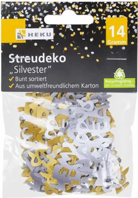 Produktbild von HEKU Silvester Streudeko, sortierte Motive, 14g