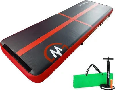 Image de Tapis gonflable Airtrack MASTER 300 x 100 x 10 cm - noir - rouge