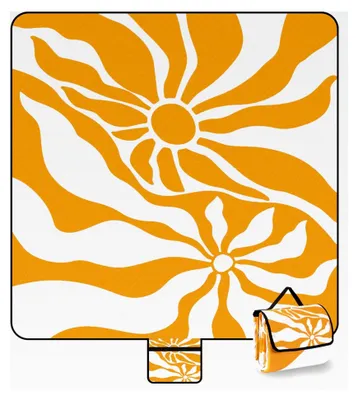 Produktbild von Wasserdichte und sandfreie Picknickdecke, 200x200 cm waschbare Stranddecke, extra große Strandmatte XXL mit faltbarer Strandmatte – Outdoor-Decke für Camping, Park, Rasen und Hochzeiten