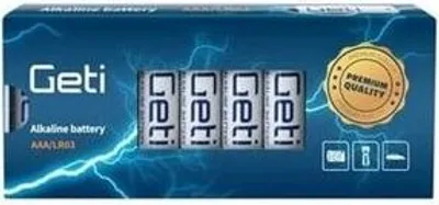 Produktbild von AAA (LR03) Alkalibatterien GETI 1,5V (10 Stück)