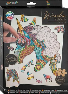 Zdjęcie produktu dla MZ-IMPORT CCG puzzle drewniane jednorożec 140el 400086 20768