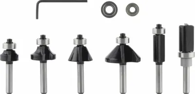 Productafbeelding van Professionele set van 6 kantfreesbeitels