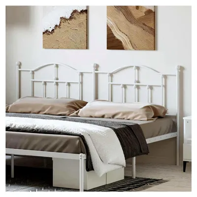 Produktbild von Kopfteile & Fußteile für Betten, Metall, Weiß, 180 cm