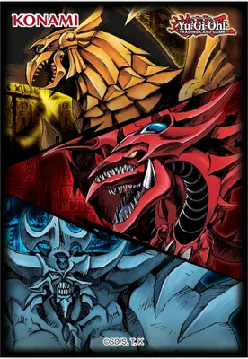 Produktbild von Yu-Gi-Oh! - Slifer, Obelisk, & Ra - 50 Hüllen (63x90mm)