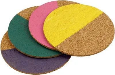 Produktbild von Tasty "Urban Oasis" 4-teiliges Korkuntersetzer-Set, Tischuntersetzer für Gläser, Tassen, Becher und Flaschen