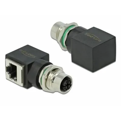 Produktbild von DeLOCK 66316, M12, RJ45, Schwarz