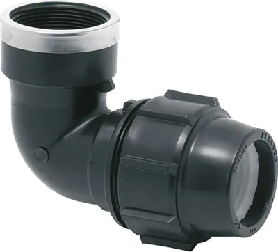 Produktbild von Verbindungskupplung 90° Innengewinde Polypropylen 32 mm x 1