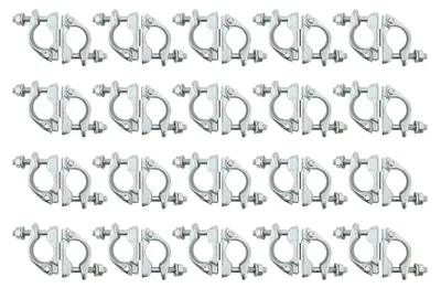 Produktbild von 20 Paar Drehkupplung Gerüstkupplung Gerüstschelle Gerüst, 48mm 360° Drehkupplungen Drehbare Kupplungen Kupplung doppelschelle zur Befestigung von Gerüsten Ankerstange