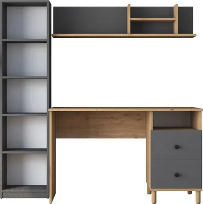 Produktbild von Skye Decor, HA115 - 2643, Schreibtische, Nussbaum, 120 x 161,8 x 50 cm